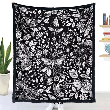 Halloween Coloring Blanket with 24 Washable Markers