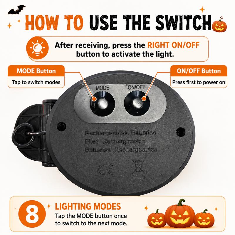 Pumpkin Solar Stake Lights – 2 Pack
