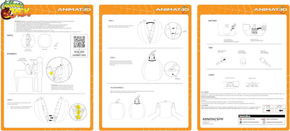12-Inch Animated Talking Pumpkin with Motion Sensor, Projector and Speaker