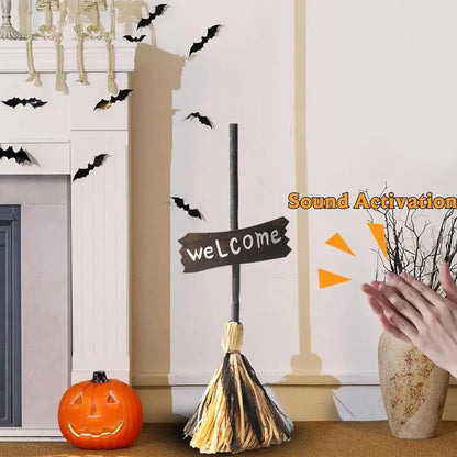 Dancing Witch Broom Decoration
