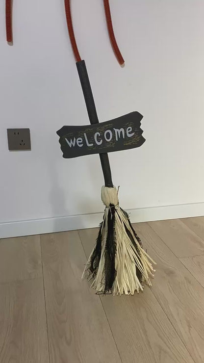 Dancing Witch Broom Decoration