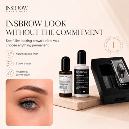 INSBROW™ Flawless Brow System. 3-Step Precision Stamp Kit