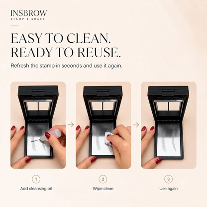 INSBROW™ Flawless Brow System. 3-Step Precision Stamp Kit