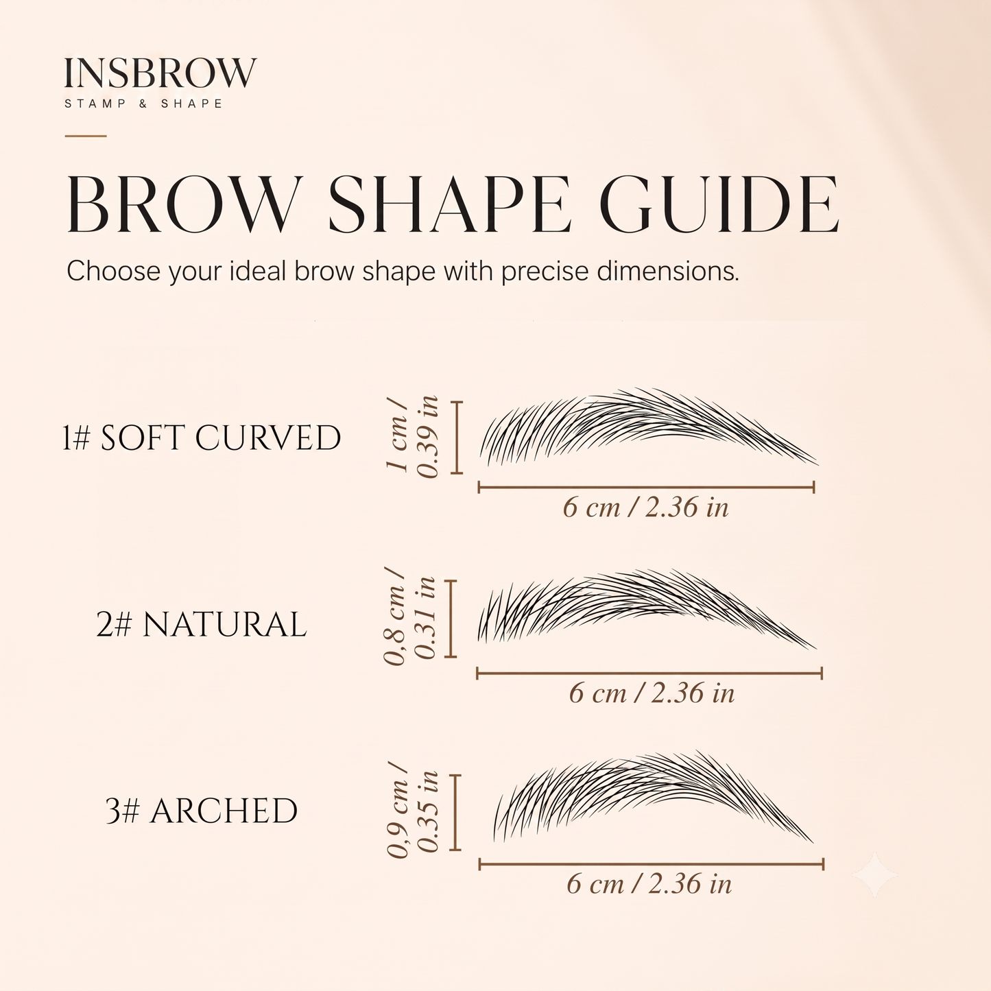 INSBROW™ Flawless Brow System. 3-Step Precision Stamp Kit