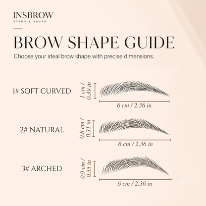 INSBROW™ Flawless Brow System. 3-Step Precision Stamp Kit